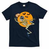 Halloween Football Fan Costume American Football Skeleton T-Shirt - Navy Blue