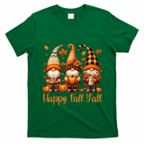 Happy Fall YAll Gnome Pumpkin Autumn Thanksgiving T-Shirt - Irish Green