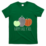 Happy Fall Yall Pumpkin T-Shirt - Irish Green