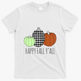 Happy Fall Yall Pumpkin T-Shirt - White