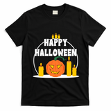 Happy Halloween Spooky Pumpkin Holiday T-Shirt - Black