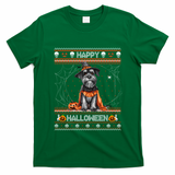 Happy Halloween Ugly Miniature Schnauzer Howloween Pumpkin Gift T-Shirt - Irish Green