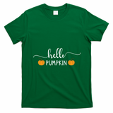Hello Pumpkin Cute Fall T-Shirt - Irish Green