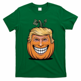 Halloween Pumpkin Donald Trump Funny T-Shirt - Irish Green