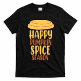 Happy Pumpkin Spice Season Coffee Lover T-Shirt - Black