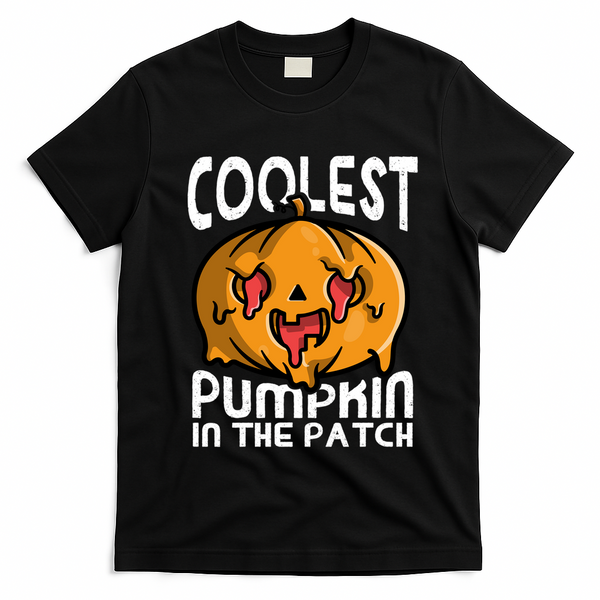 Halloween Pumpkin Sunglasses Coolest Pumpkin In The Patch Cool Gift T-Shirt - Black