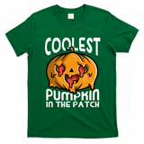 Halloween Pumpkin Sunglasses Coolest Pumpkin In The Patch Cool Gift T-Shirt - Irish Green