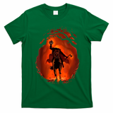 Halloween Scary Pumpkin Headless Horseman T-Shirt - Irish Green
