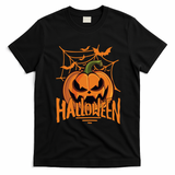 Halloween Spooky Pumpkin T-Shirt - Black