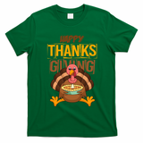 Happy Thanksgiving Turkey Pie Holiday T-Shirt - Irish Green