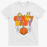 Its All Gravy Baby Pumpkin Fall Funny T-Shirt - White