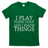 Introverted But Willing To Discuss Fling Golf Retro Fling Golf Funny Fling Golf T-Shirt - Irish Green