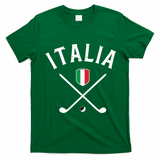 Italy Golf Italian Flag Golf Tee T-Shirt - Irish Green