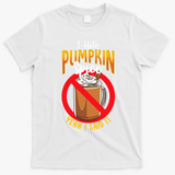 I Hate Pumpkin Spice Anti Pumpkin Spice Latte Coffee Funny T-Shirt - White