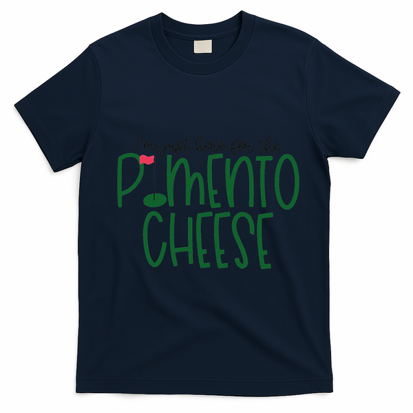 I'm Just Here For The Pimento Cheese Georgia Golf T-Shirt - Navy Blue