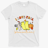 I Love Fall Gift T-Shirt - White