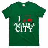 I Love Peachtree City GA Funny Golf Cart State of Georgia T-Shirt - Irish Green