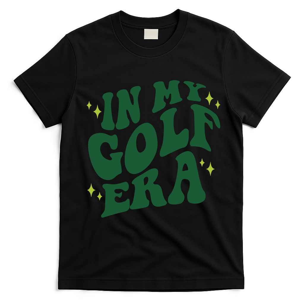 In My Golf Era Funny Golf Gift T-Shirt - Black