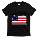 IVe Seen Your Swing I Know Your Swing Funny Golf T-Shirt - Black