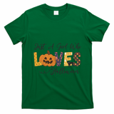 Just A Who Loves Halloween Pumpkin Ghost Black Cat Gift T-Shirt - Irish Green