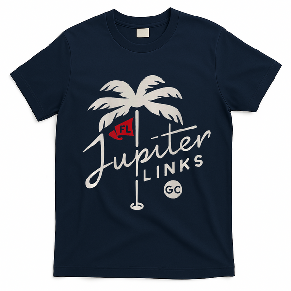 Jupiter Links Golf Club Tgl Frontback T-Shirt - Navy Blue