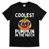 Kids Coolest Pumpkin In The Patch Halloween Boy Girls Teens T-Shirt - Black