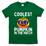 Kids Coolest Pumpkin In The Patch Halloween Boy Girls Teens T-Shirt - Irish Green