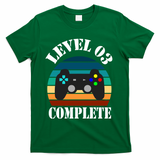 Level 3 Complete Retro Vintage/ 3rd Anniversary Gift/ 3rd Birthday Gift Level3 T-Shirt - Green