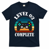 Level 3 Complete Retro Vintage/ 3rd Anniversary Gift/ 3rd Birthday Gift Level3 T-Shirt - Navy
