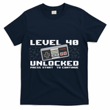 Level 40 Complete 1981 Gamer 40th Birthday T-Shirt - Navy
