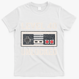 Level 40 Unlocked Video Gamer 40th Birthday Gift T-Shirt - White