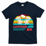 Latitude 64 Disc Golf Retro Vintage T-Shirt - Navy Blue