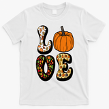 Love Halloween Pumpkin Cute T-Shirt - White