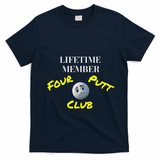 Lifetime Member Four Putt Club Golf Club Humorous T-Shirt - Navy Blue