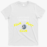 Lifetime Member Four Putt Club Golf Club Humorous T-Shirt - White