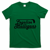 Legalize Mulligans Funny Golf Gift T-Shirt - Irish Green