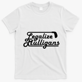 Legalize Mulligans Funny Golf Gift T-Shirt - White