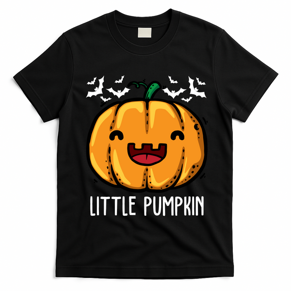 Little Pumpkin Cute Halloween T-Shirt - Black