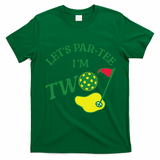 Let's Par I'm Two Golf 2nd Birthday T-Shirt - Irish Green