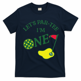 Let's Par I'm One Golf 1st Birthday T-Shirt - Navy Blue