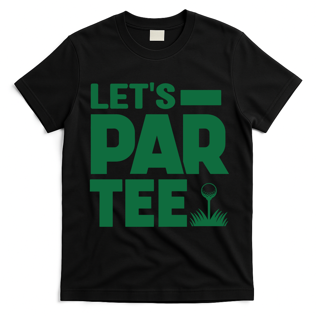 Lets Par Tee Golf T-Shirt - Black
