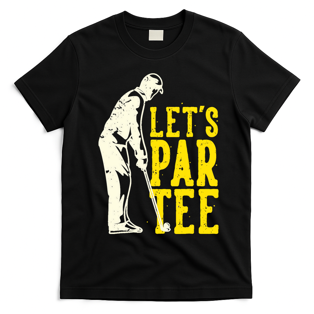 Let's Par Tee Golf T-Shirt - Black