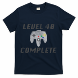 Level 40 Complete 40th Birthday T-Shirt - Navy