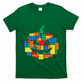 Master Builder Building Blocks Pumpkin Halloween T-Shirt - Irish Green
