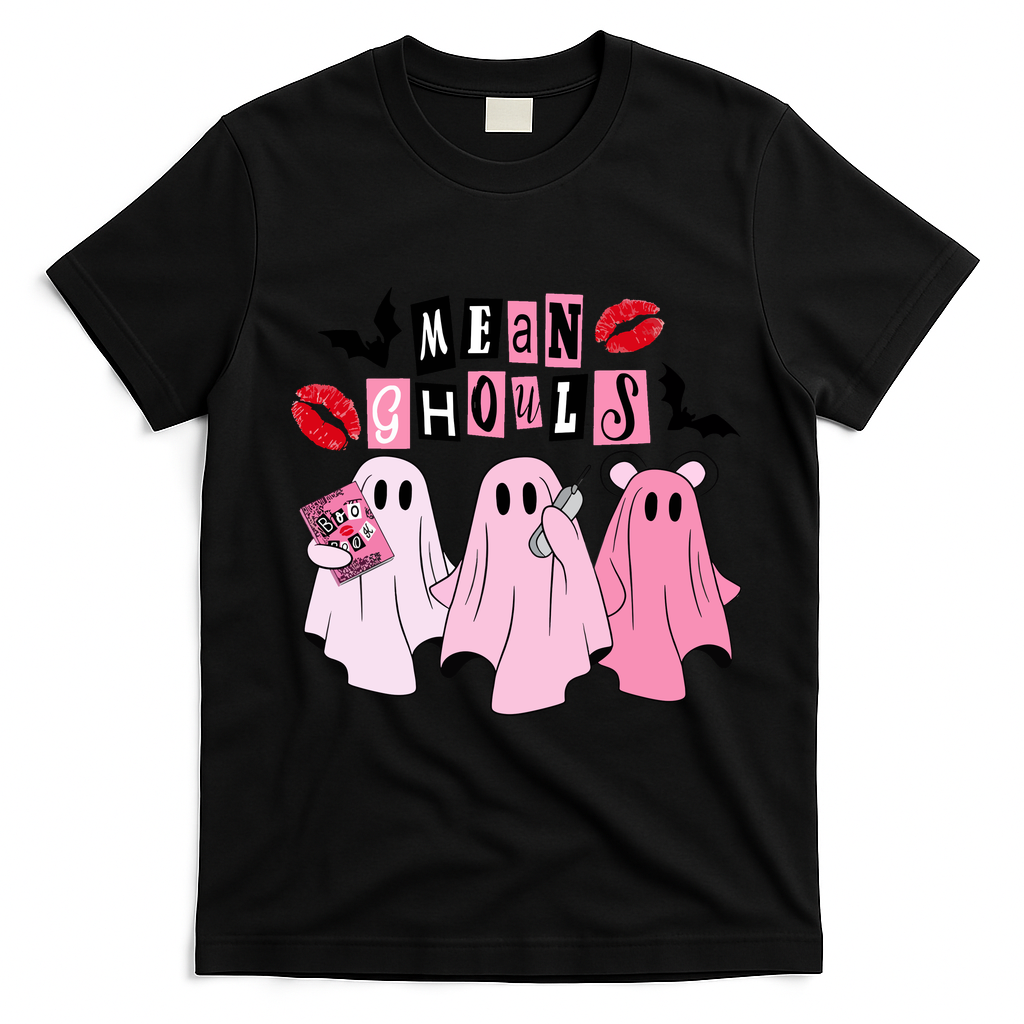 Mean Ghouls Halloween funny cow lover T-Shirt - Black
