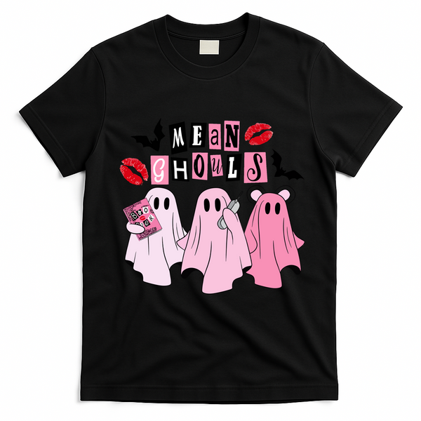 Mean Ghouls Halloween funny cow lover T-Shirt - Black