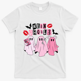 Mean Ghouls Halloween funny cow lover T-Shirt - White