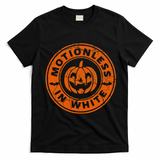 Motionlesses In White Pumpkin Scary Halloween Vintage T-Shirt - Black
