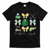 Master Let's Par Golf Tournament Coquette Bow Women T-Shirt - Black