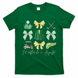 Master Let's Par Golf Tournament Coquette Bow Women T-Shirt - Irish Green